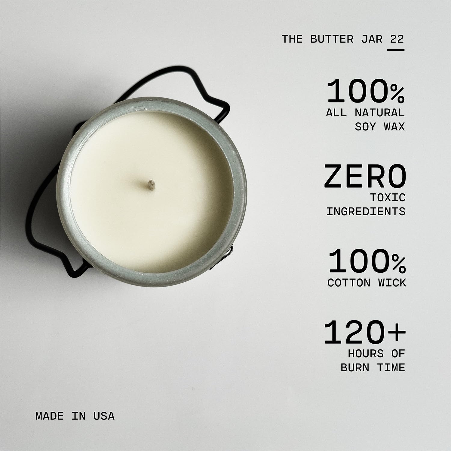 Milkhouse soy candle 22oz with beeswax image
