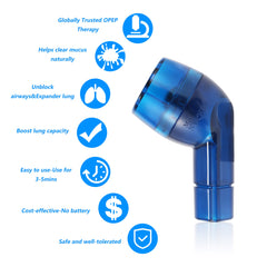 MILLSTEPS expiratory breathing exerciser adjustable resistance 16-18-20mm