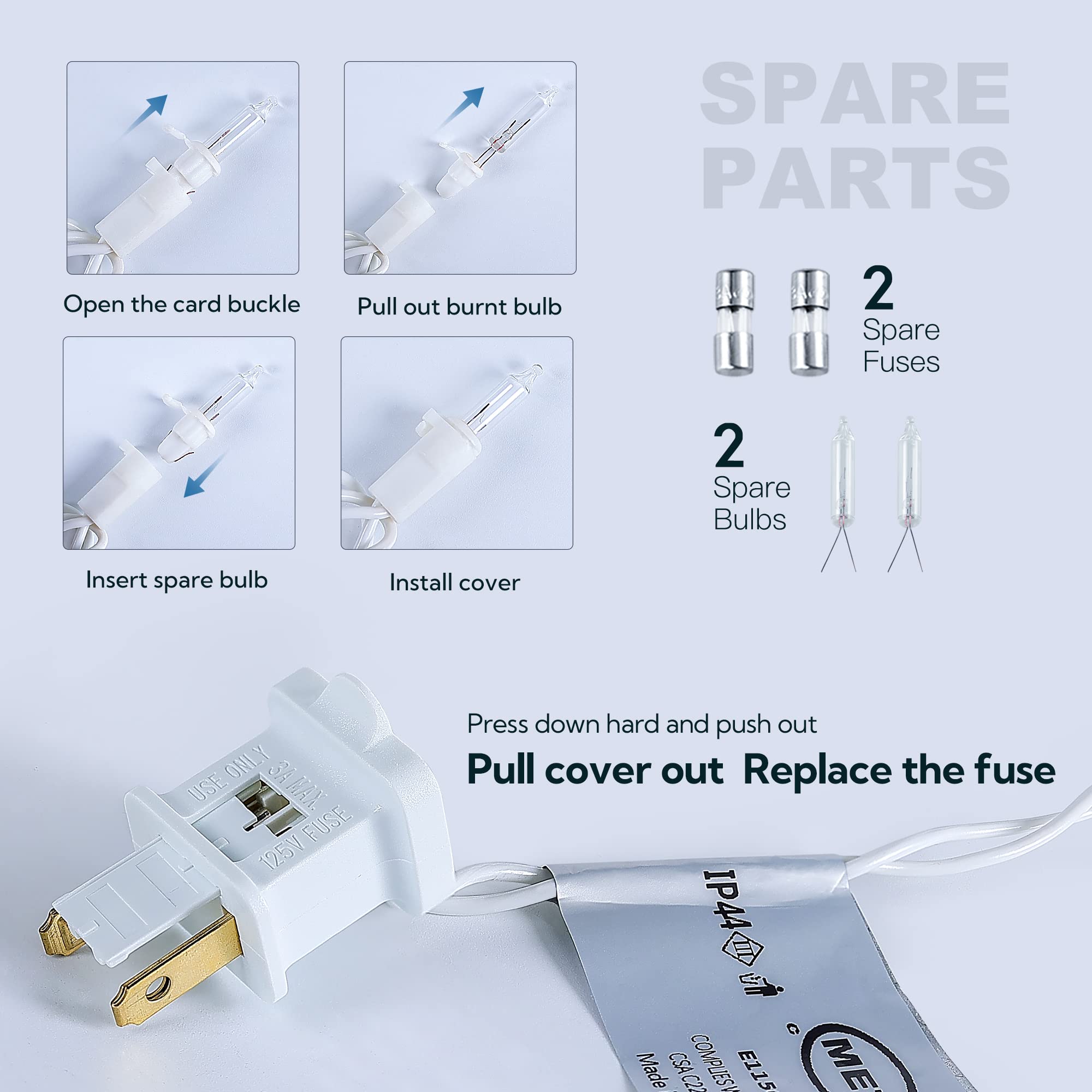 durable wire construction for mimigogo christmas lights