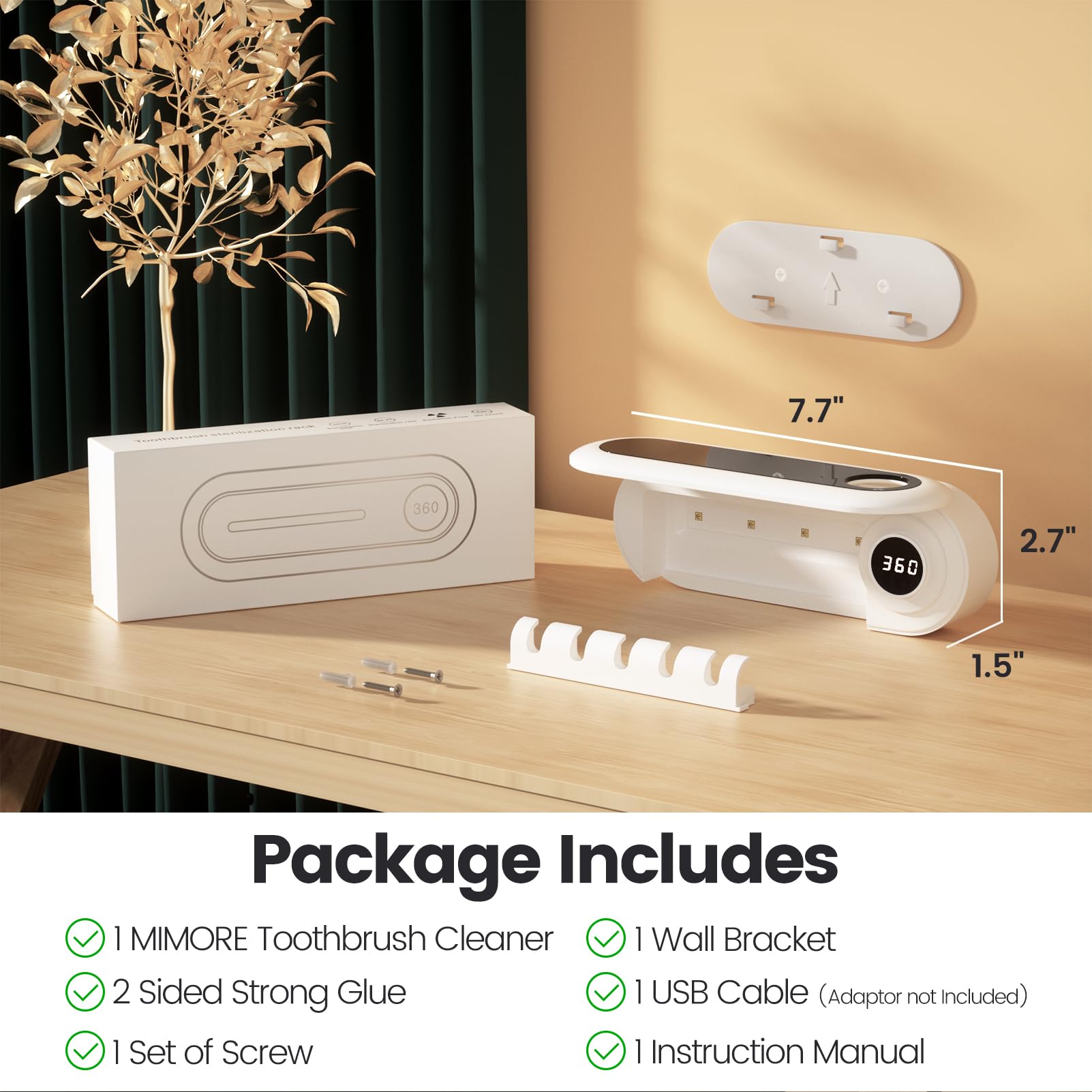 Cordless operation with up to 2 months full charge