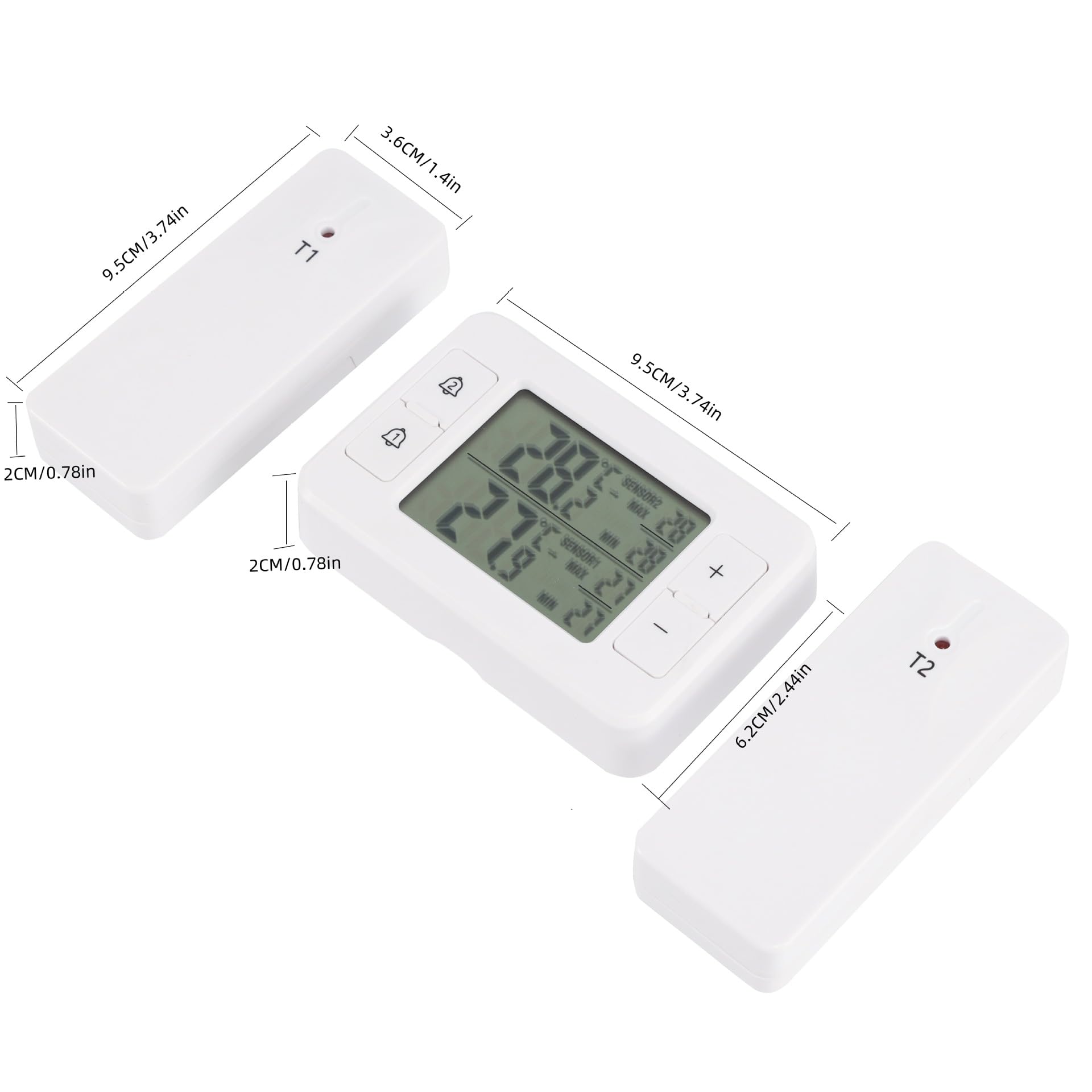 Min and max temperature history readings