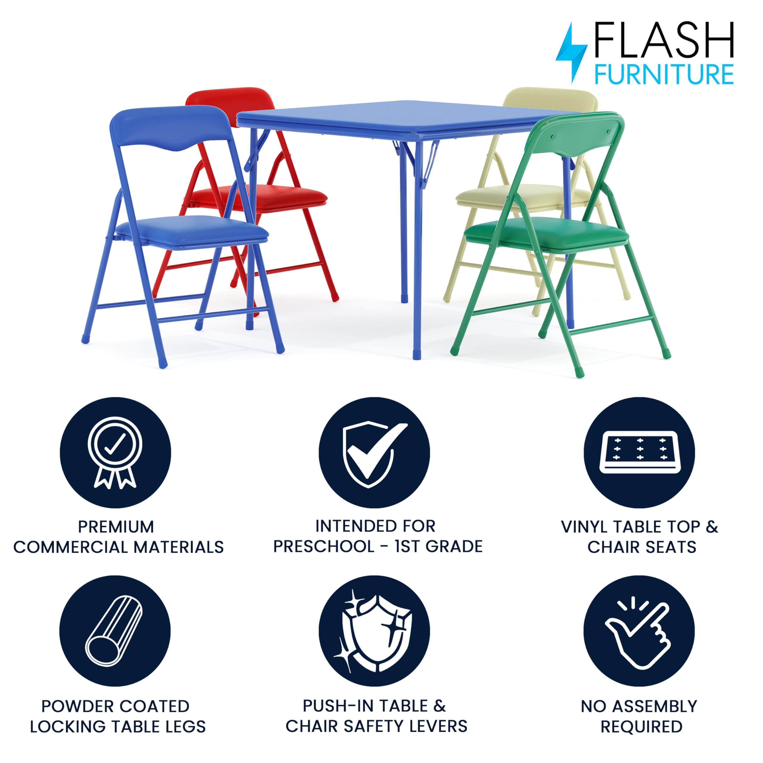 Safety lever unlocks Mindy Kids folding pieces