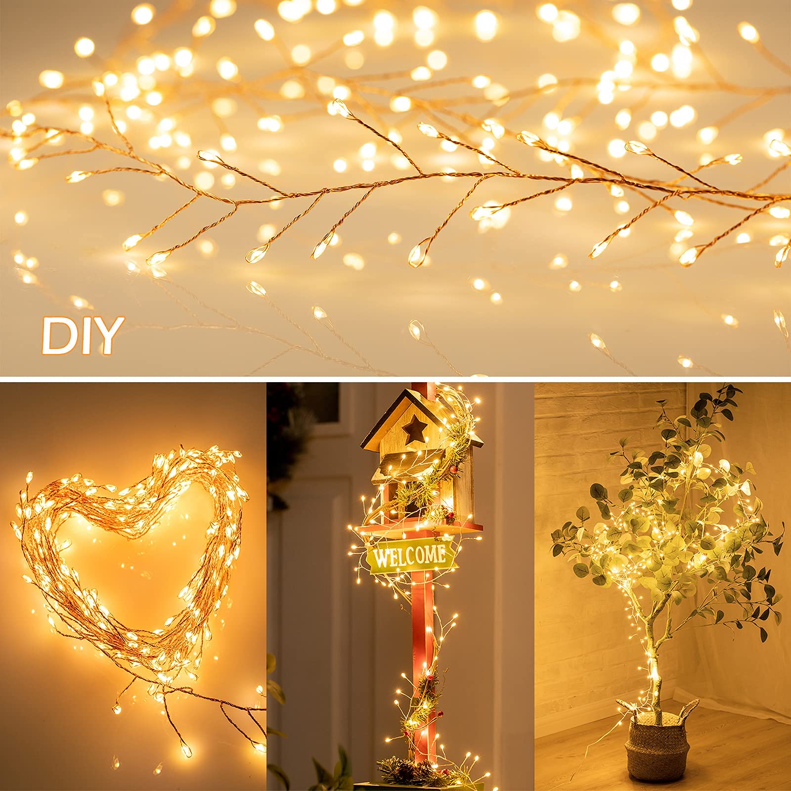 Indoor outdoor decor lights by Minetom for living spaces