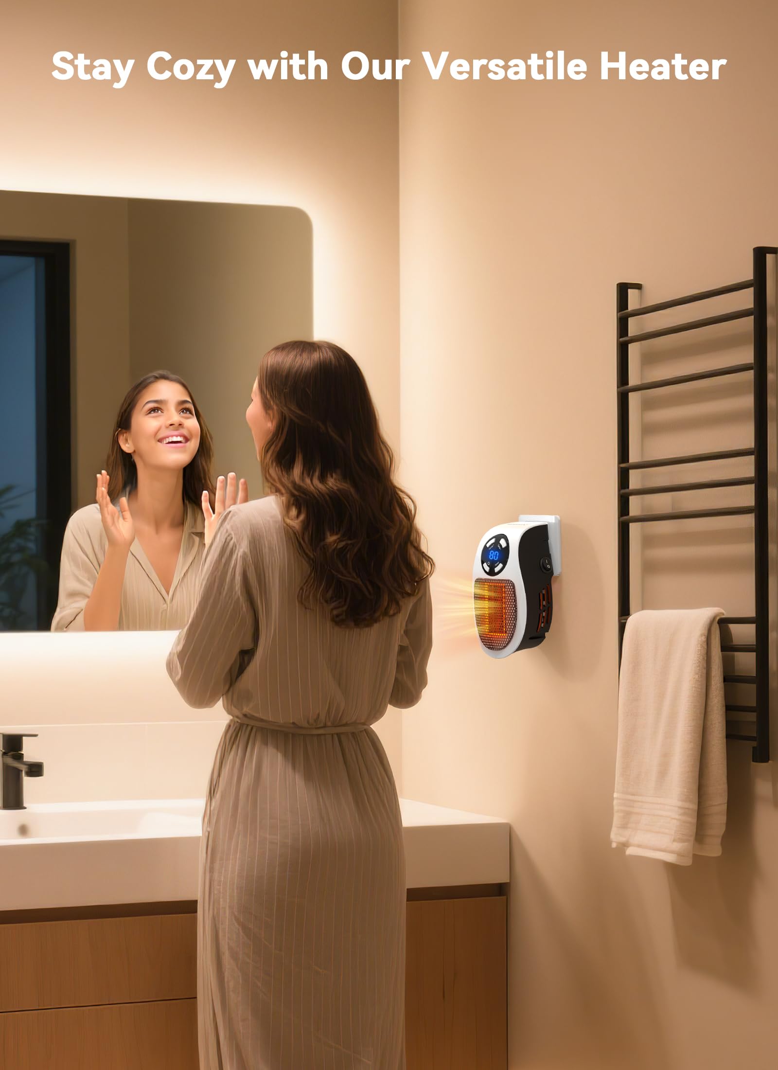 Minetom compact indoor heater for bedroom