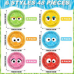 Colorful cartoon street friends design plate 7in
