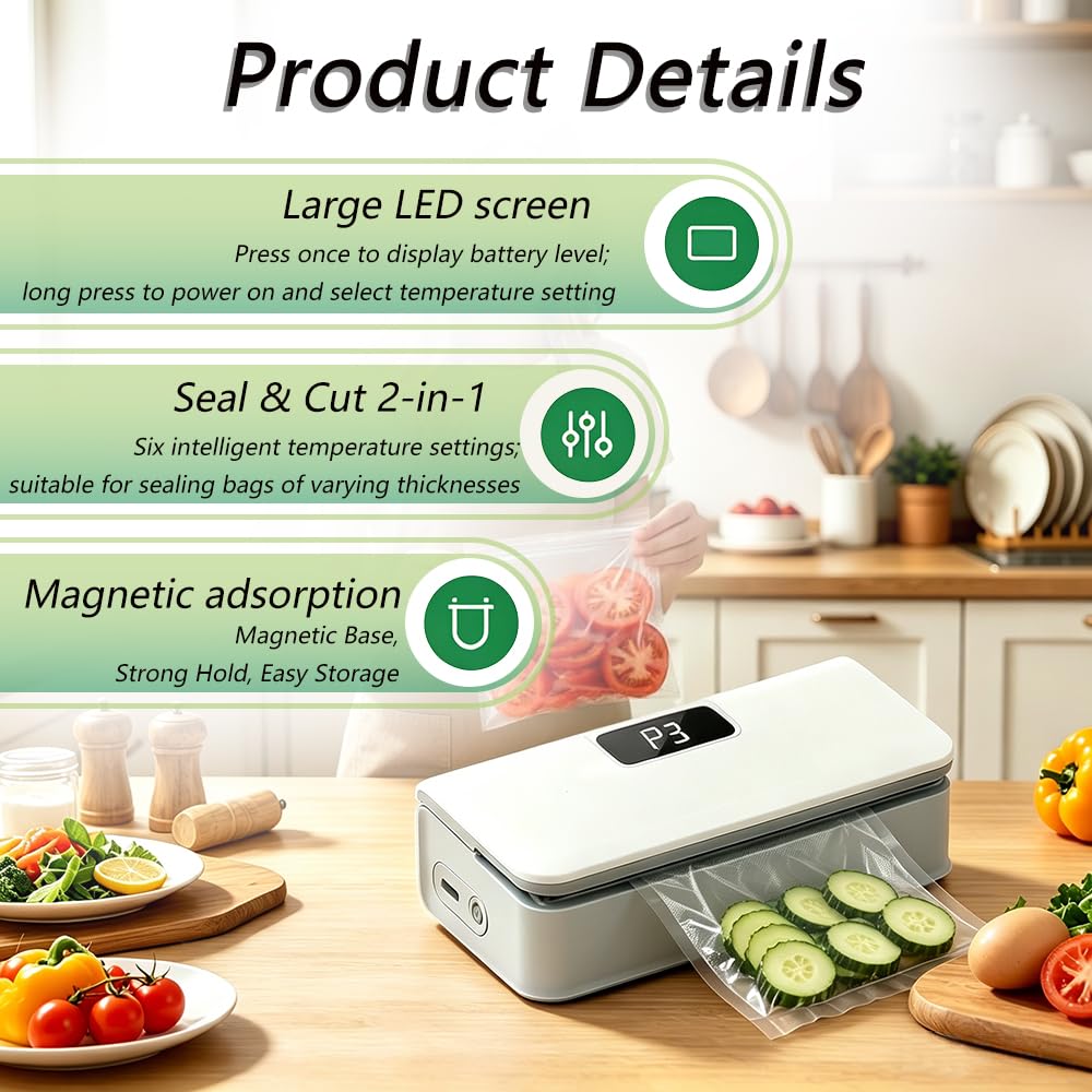 Bag sealer with built-in cutter feature