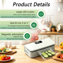 Bag sealer with built-in cutter feature