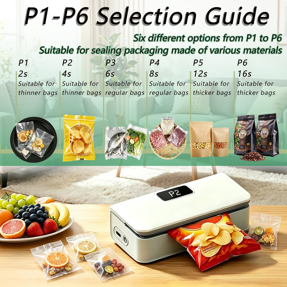 Rechargeable bag sealer connected via Type-C port