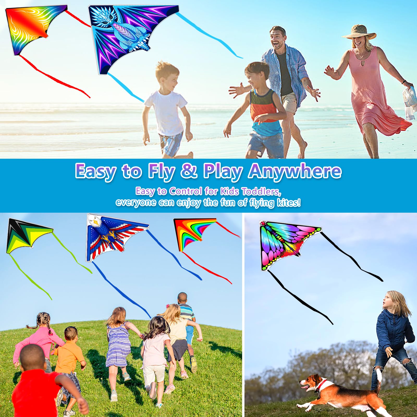 Mini finger launcher kites for indoor and outdoor use