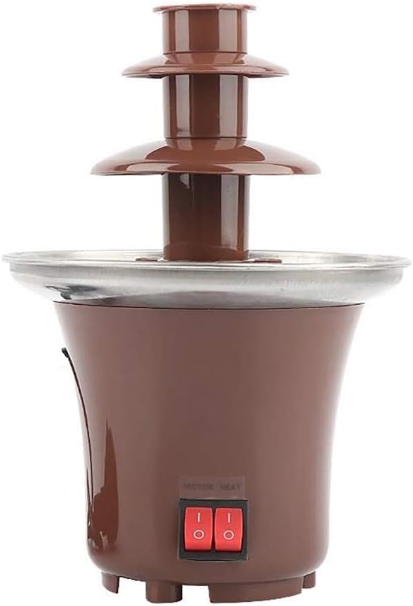 MINI Chocolate Fountain Machine small electric fondue fountain for party use with 1 pound capacity