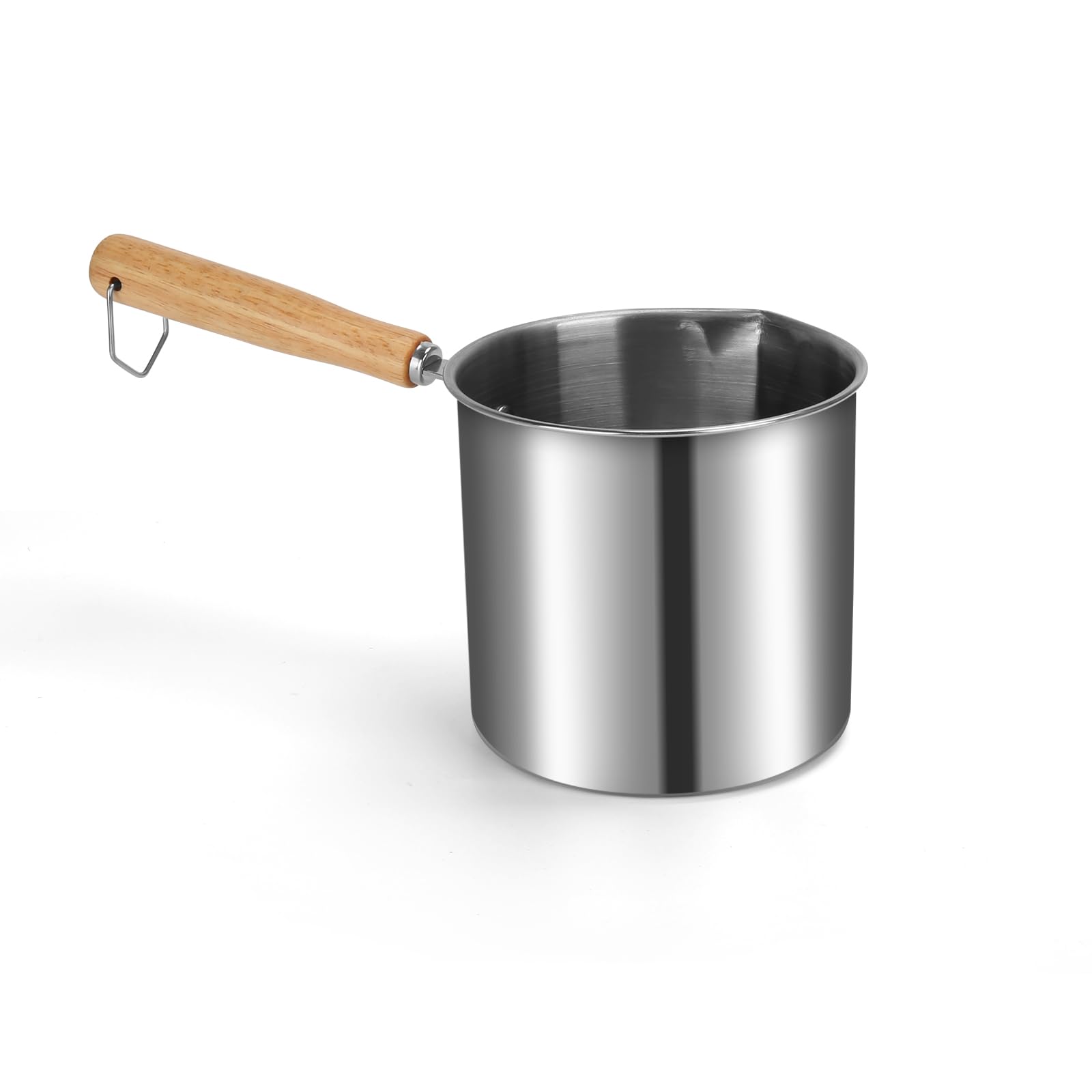 Dishwasher-safe mini fryer pot for easy cleaning