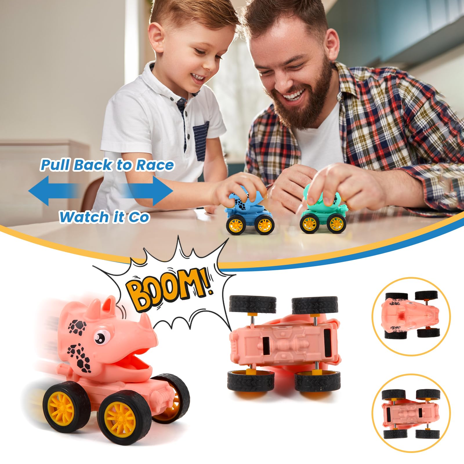 No batteries required pull back action for kids