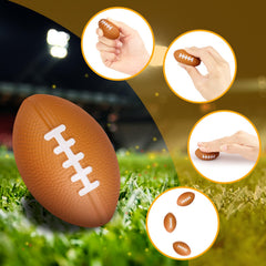 20 pack of foam football squeeze balls for classrooms and events