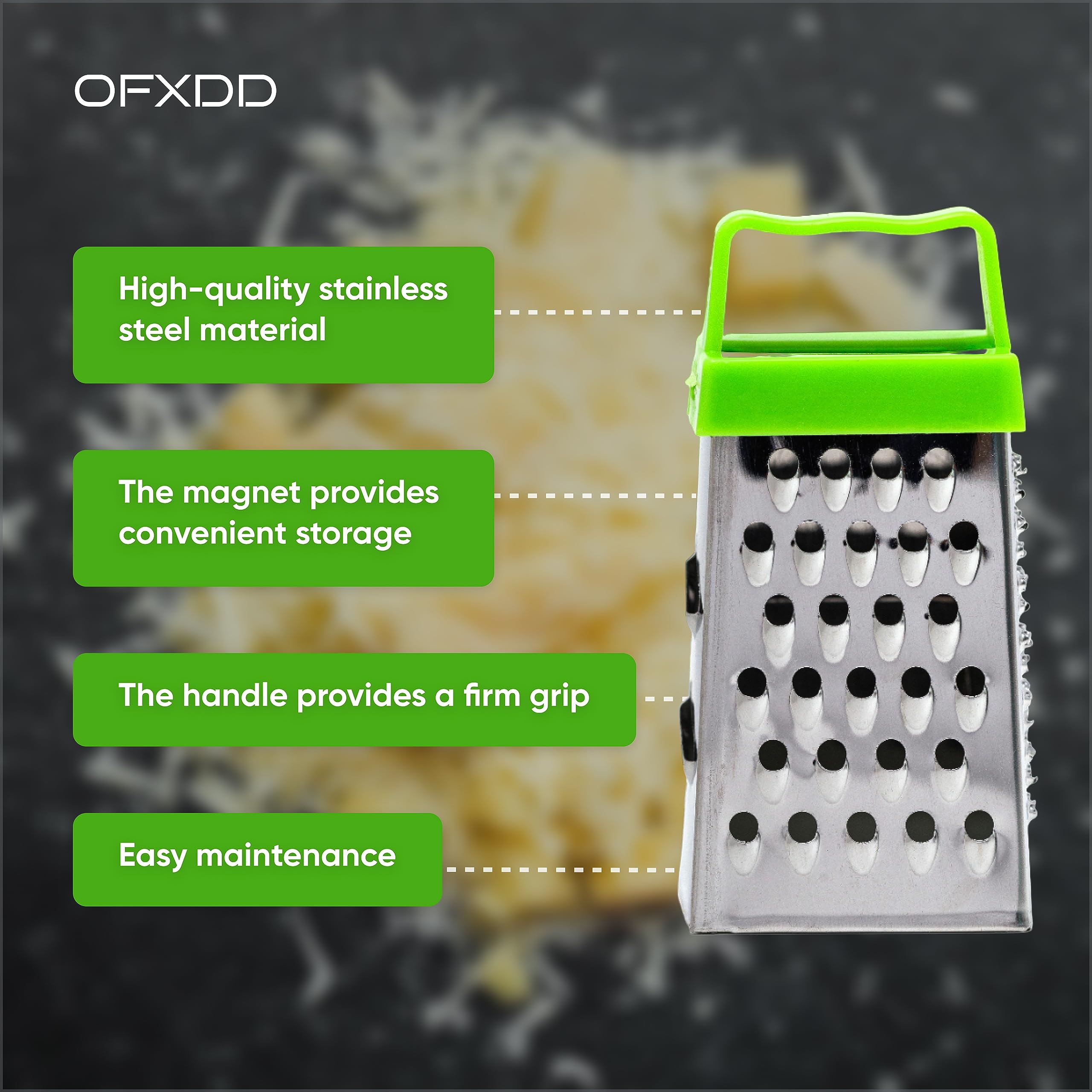 Mini grater ideal for garlic and nutmeg tasks