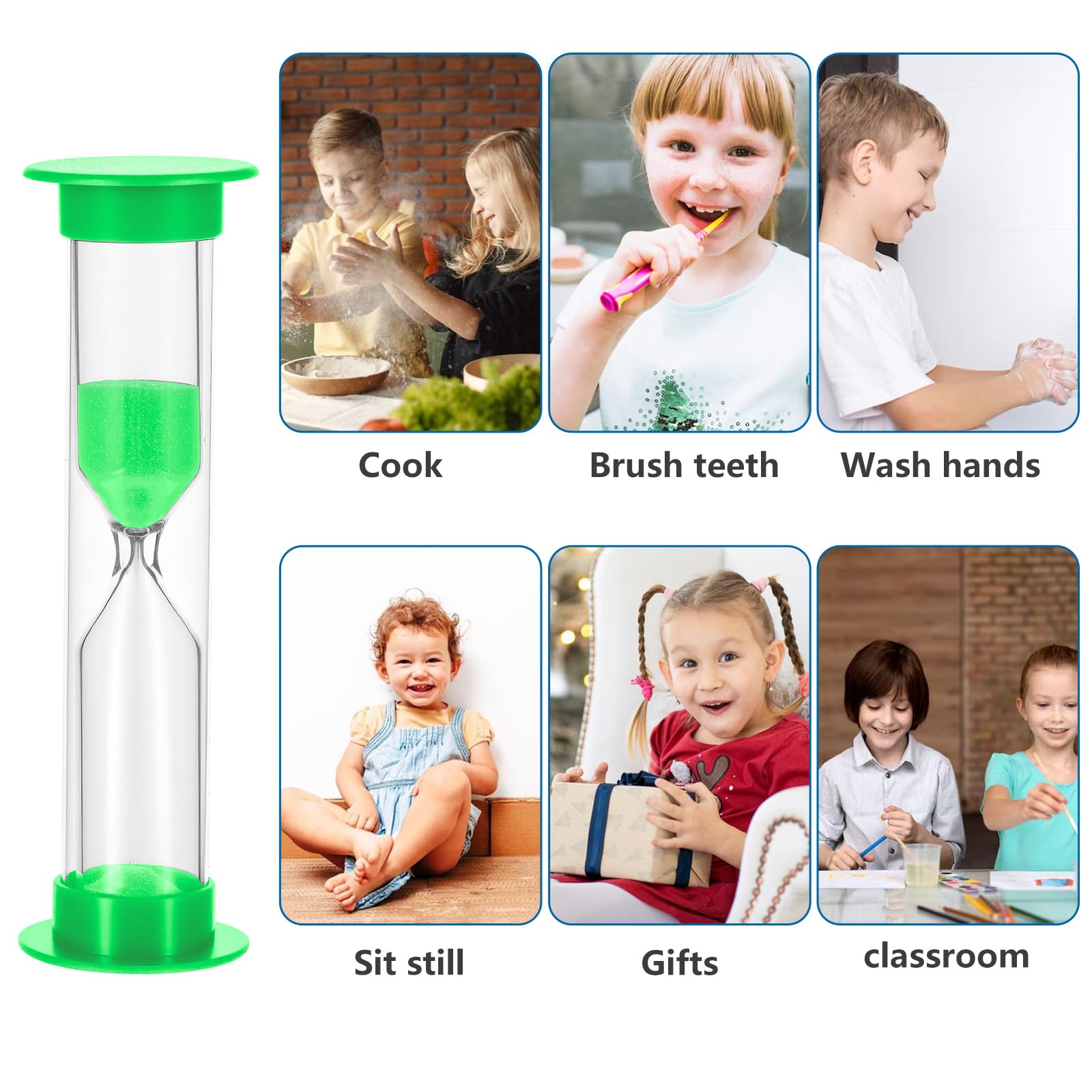 colorful sand timer for kids classroom and home
