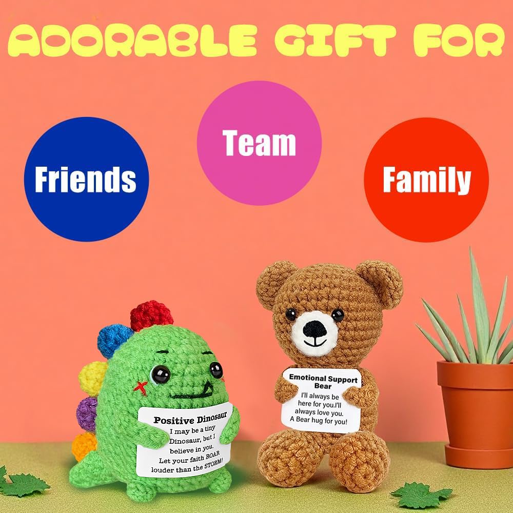 Mini knitted inspirational gifts soft crochet plush