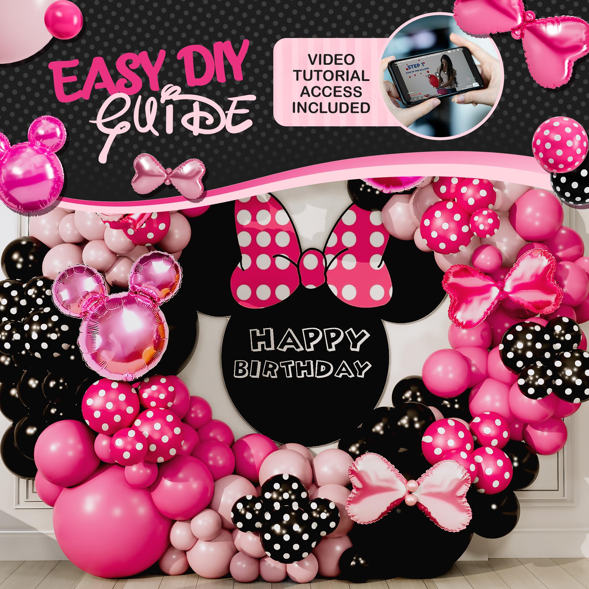 Mini Mouse balloons three sizes image
