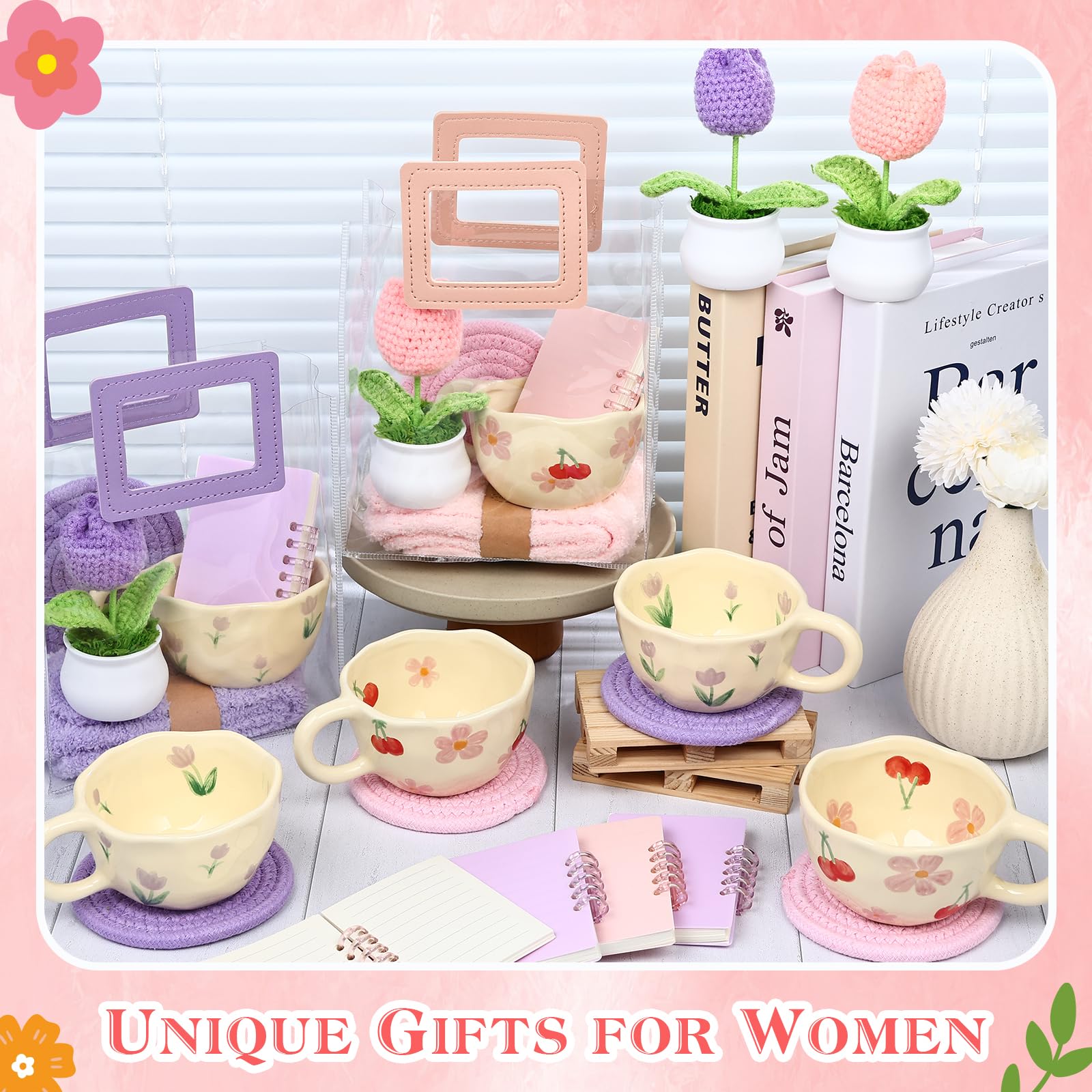 Clear gift bags with frames for presentation