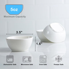 mini pinch bowl white porcelain 3-pack