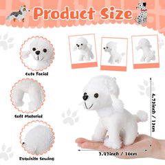 Small plush puppies wearing cone birthday hats