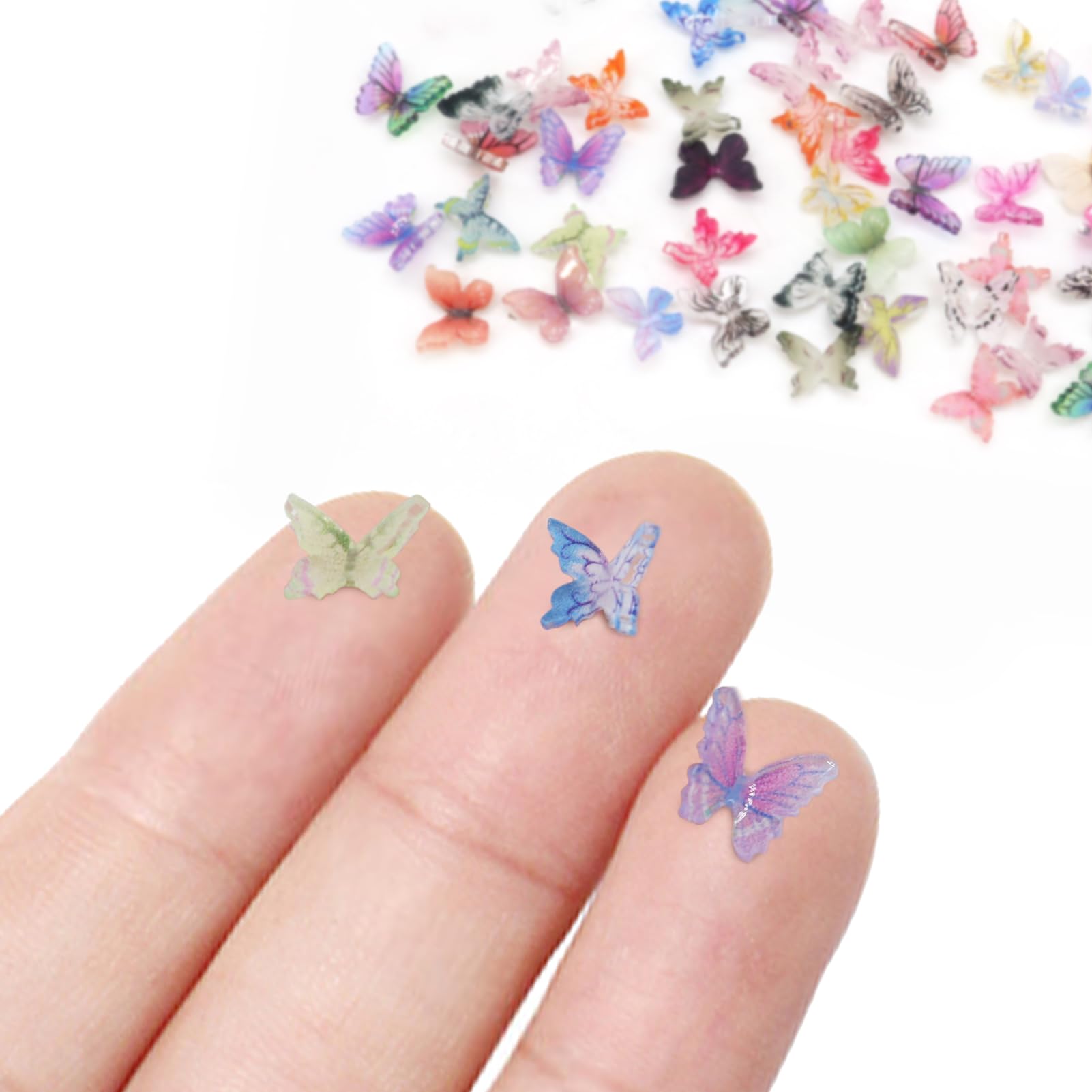 mini resin butterflies for crafts and dollhouses