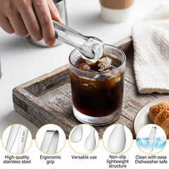 Silver ice tongs for sugar cubes and ice
