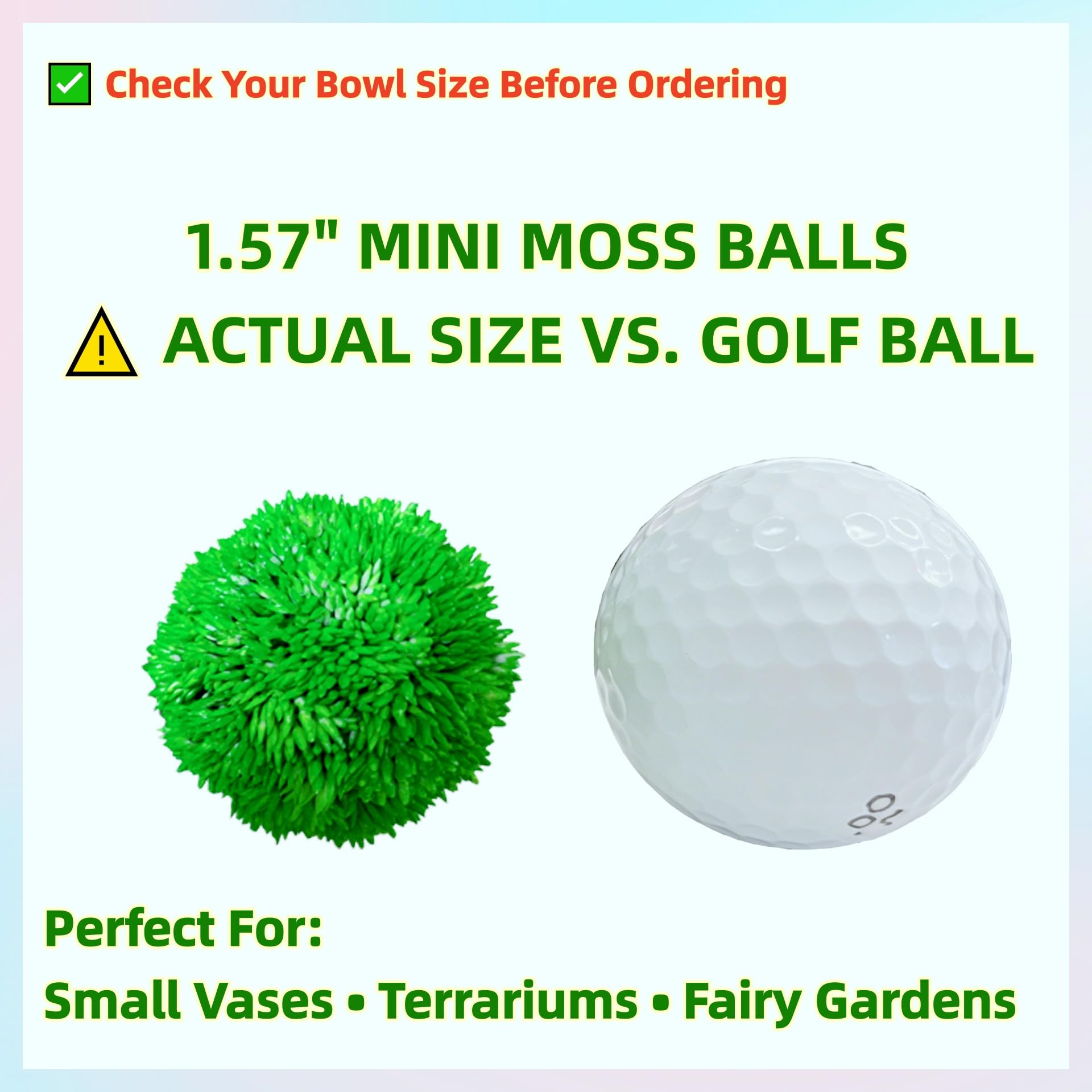 resin moss balls with realistic texture and fade-resistant green