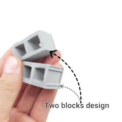 Silicone mold for miniature cinder blocks 1:12 scale