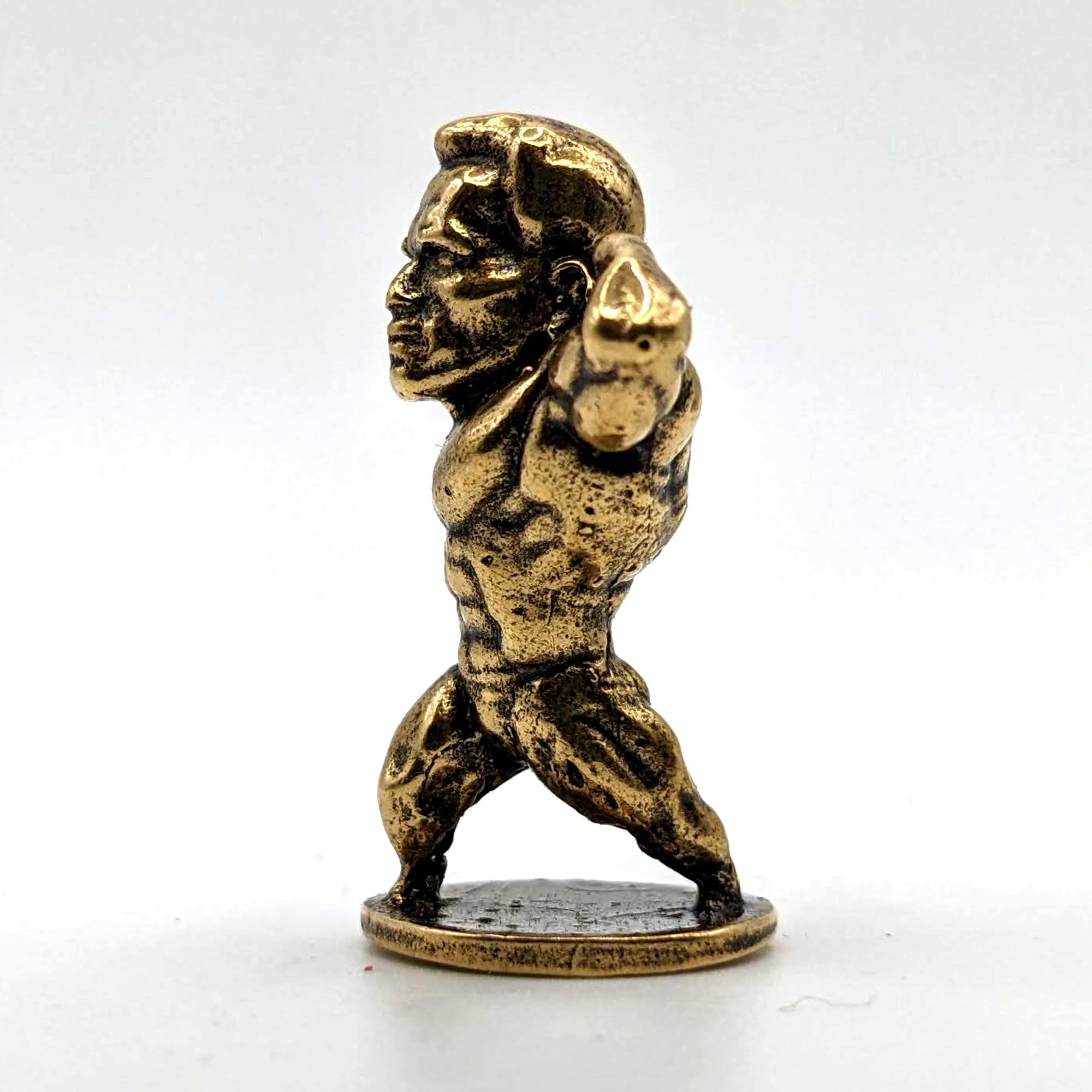 Bodybuilder figurine designed for fitness enthusiasts display