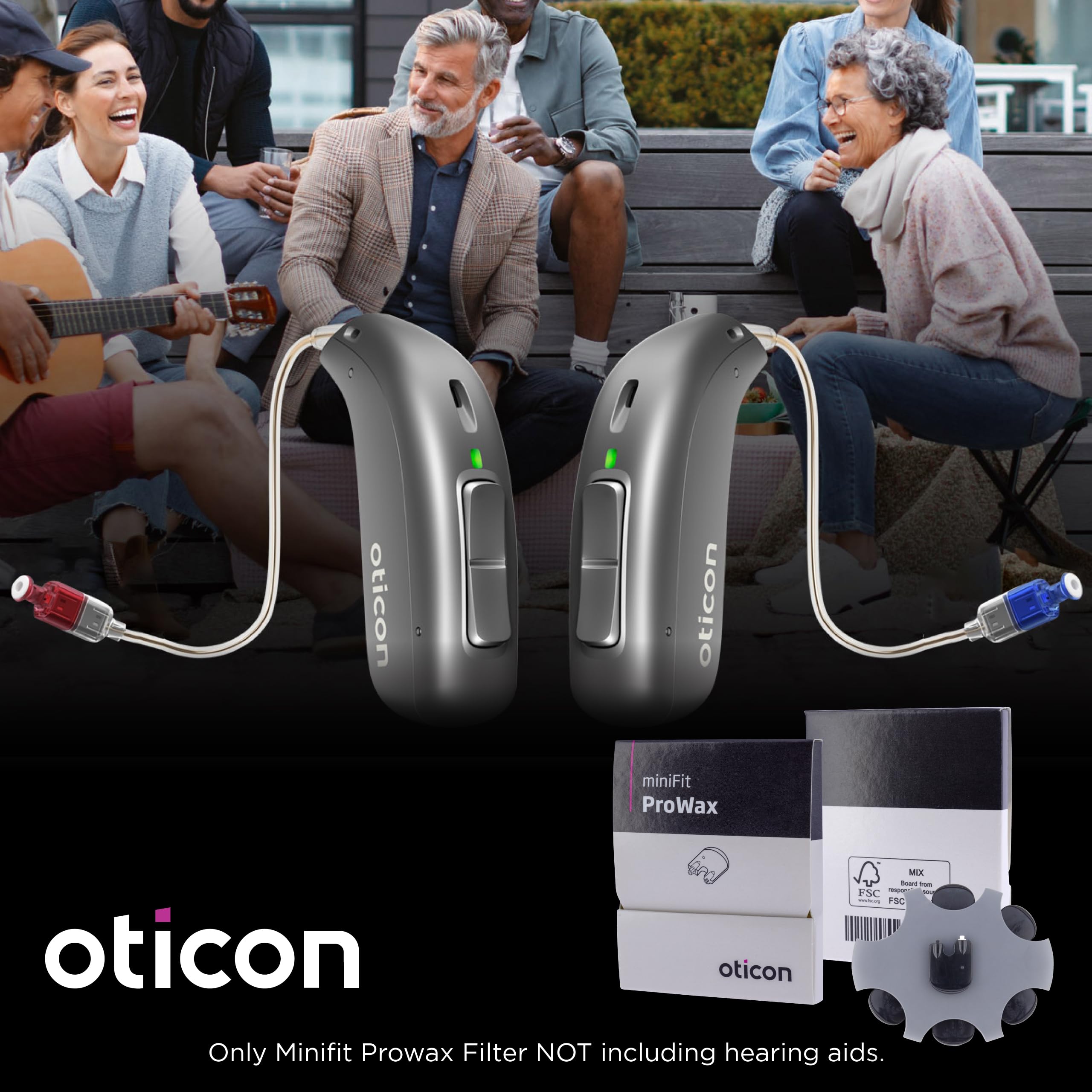 Two-pack Oticon Minifit ProWax filter set
