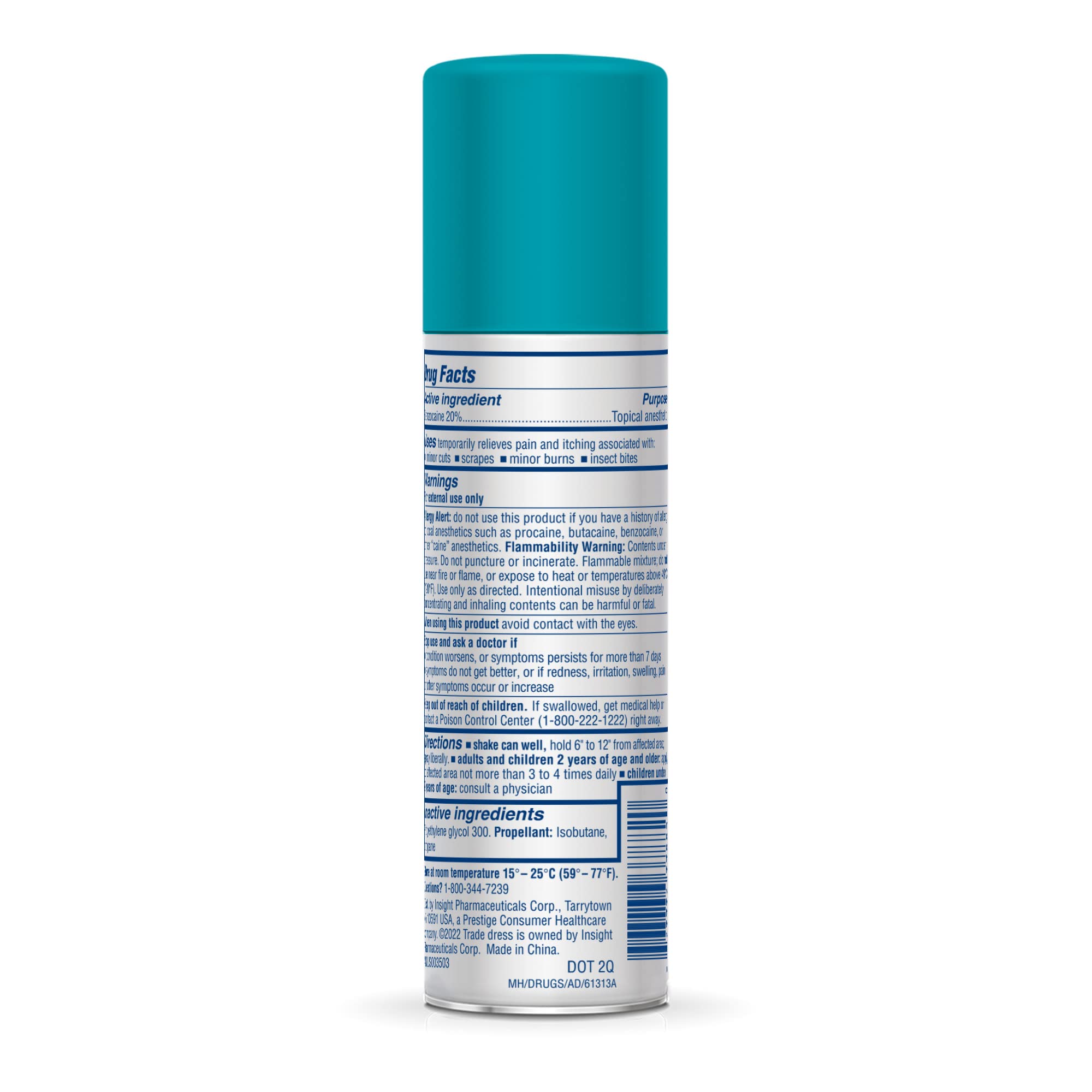 Americaine benzocaine spray for minor injuries