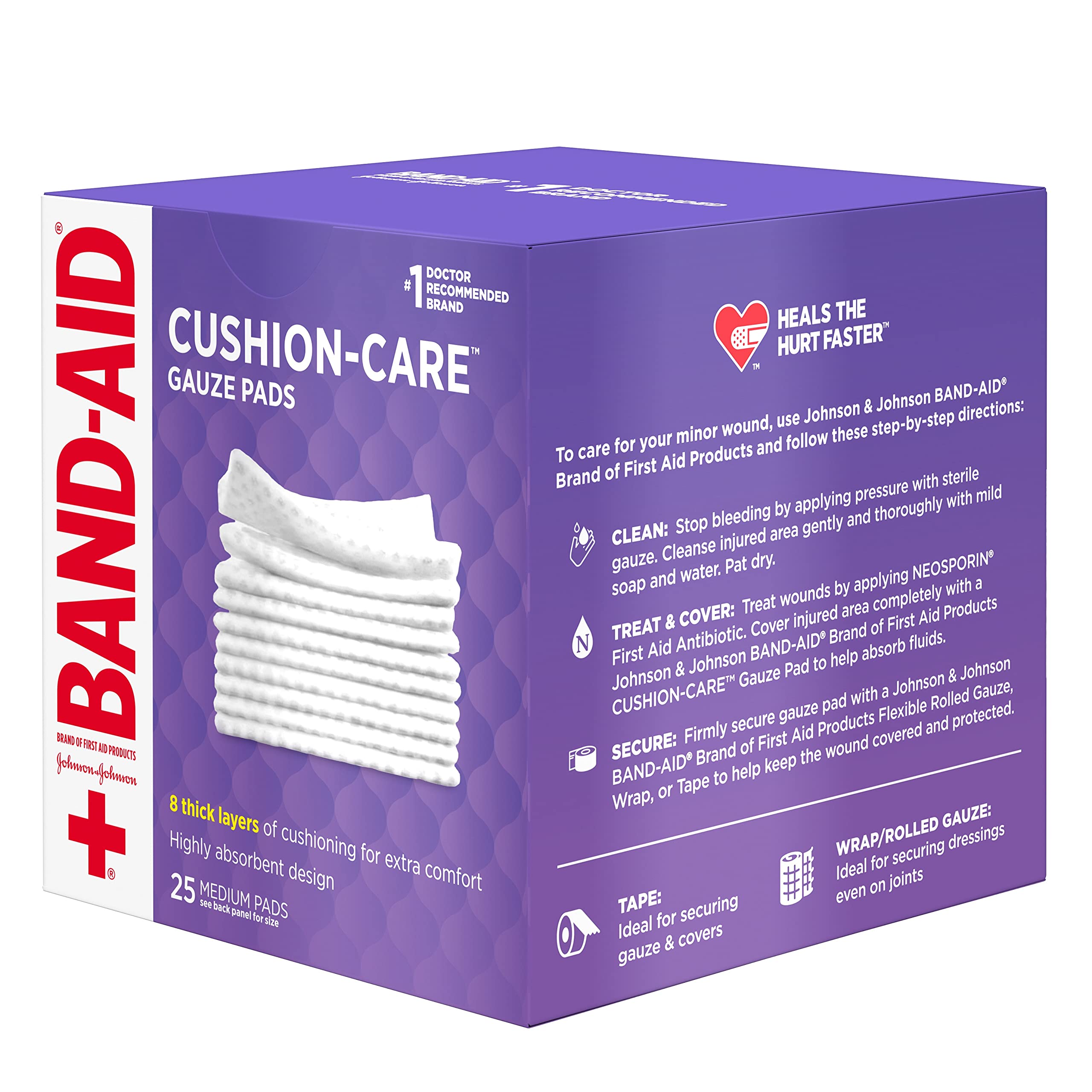 Used with BAND-AID Rolled Gauze first aid products