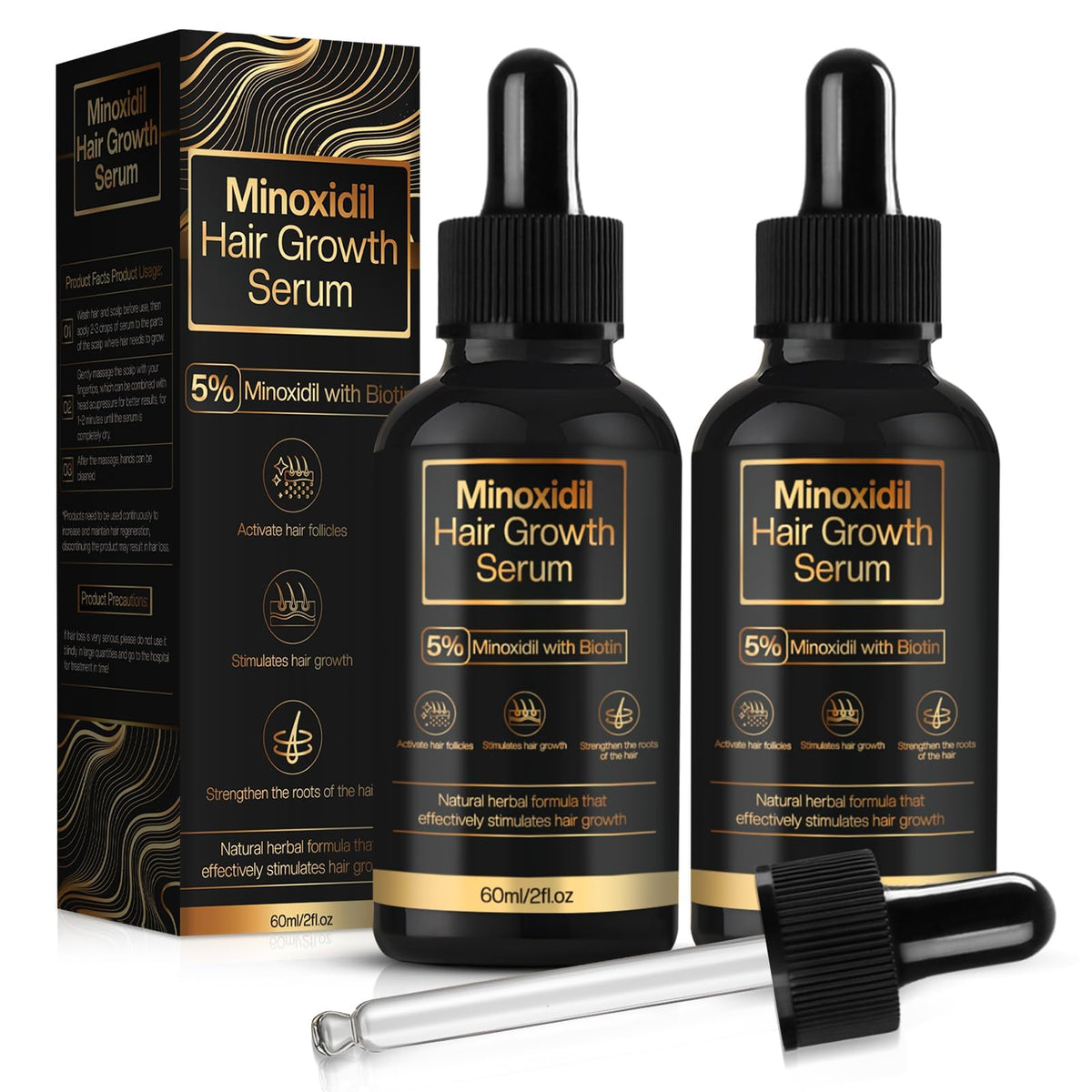 Minoxidil Hair Growth Serum 60ml bottle