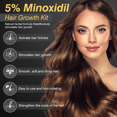 Minoxidil Biotin hair growth serum packaging
