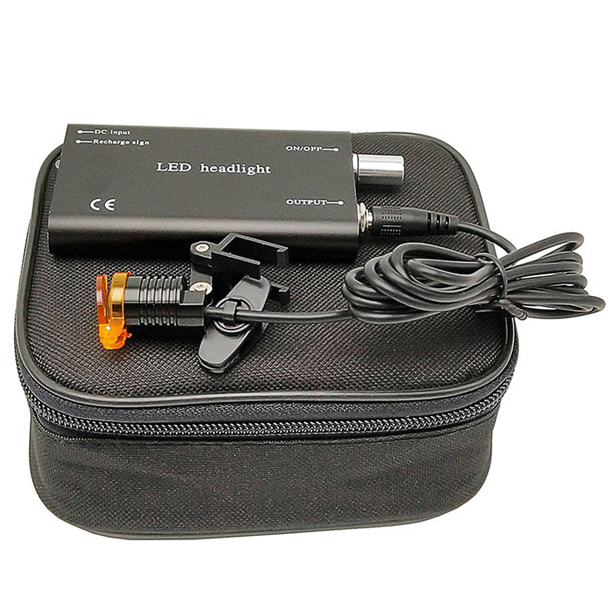 MINTOOTHPRO 5W LED headlight mounted on dental loupes