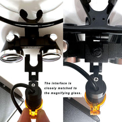 Cable looper securing MINTOOTHPRO headlight cord