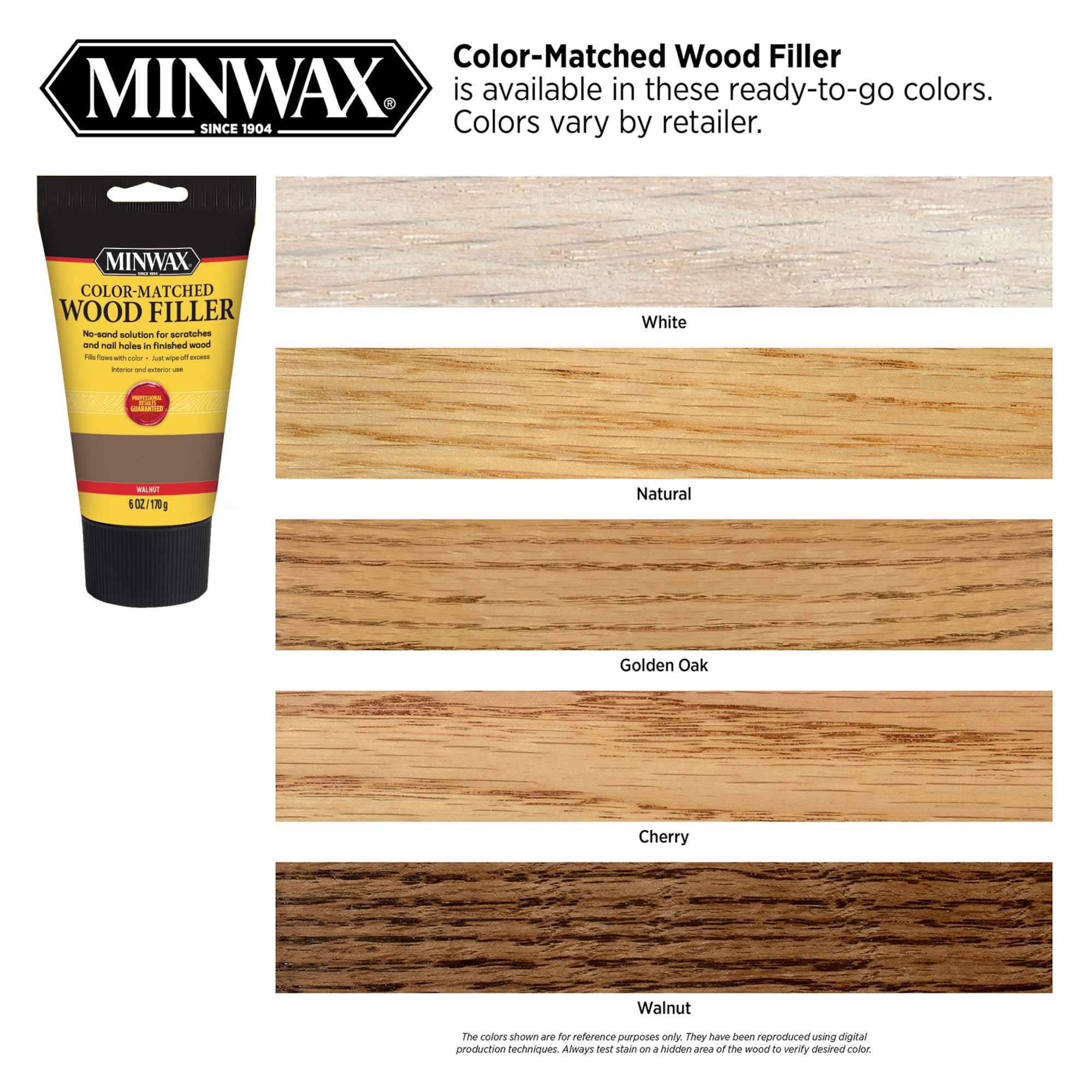 Minwax color matched wood filler 6 oz Golden Oak