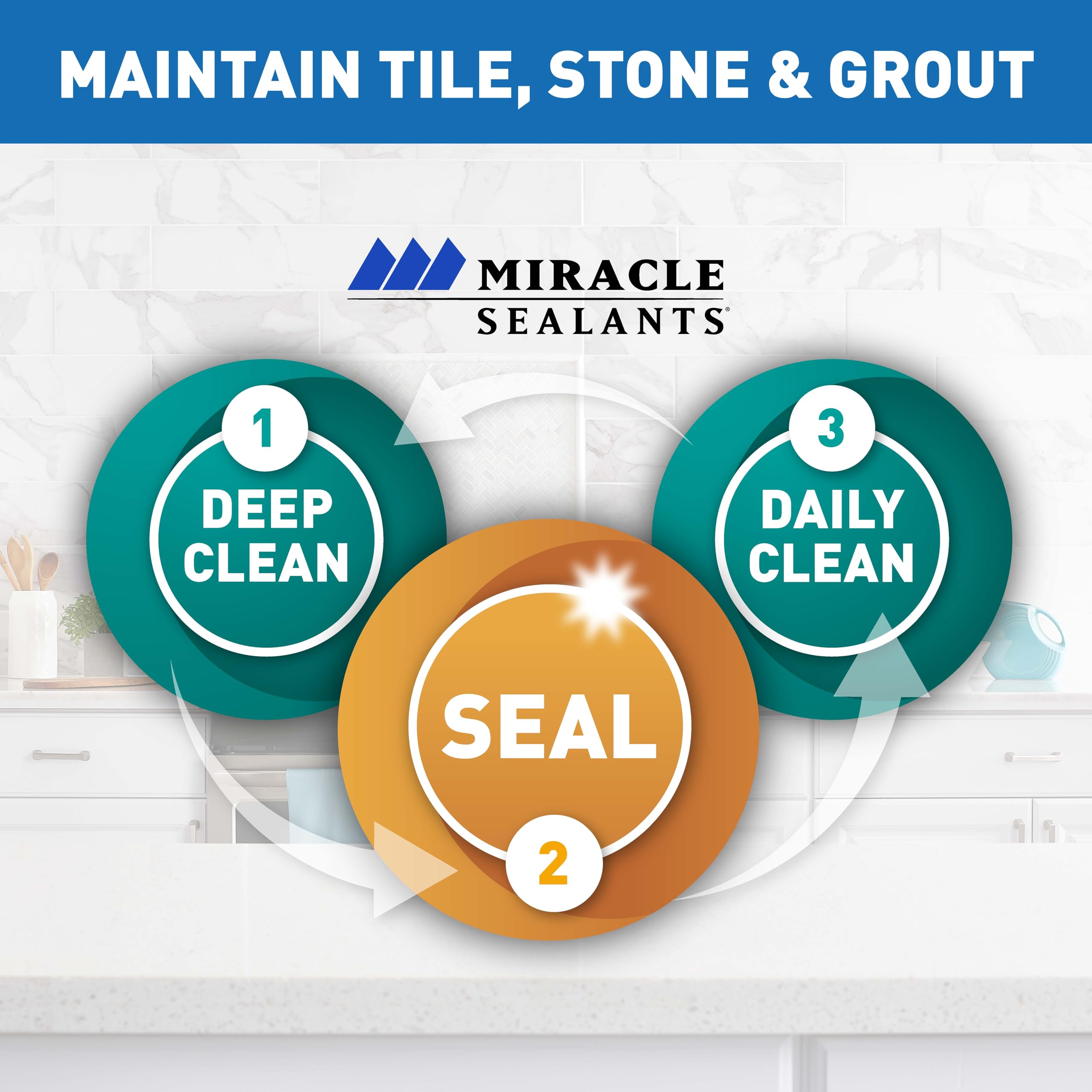 Miracle Sealants Tile & Stone Cleaner Concentrate interior exterior use