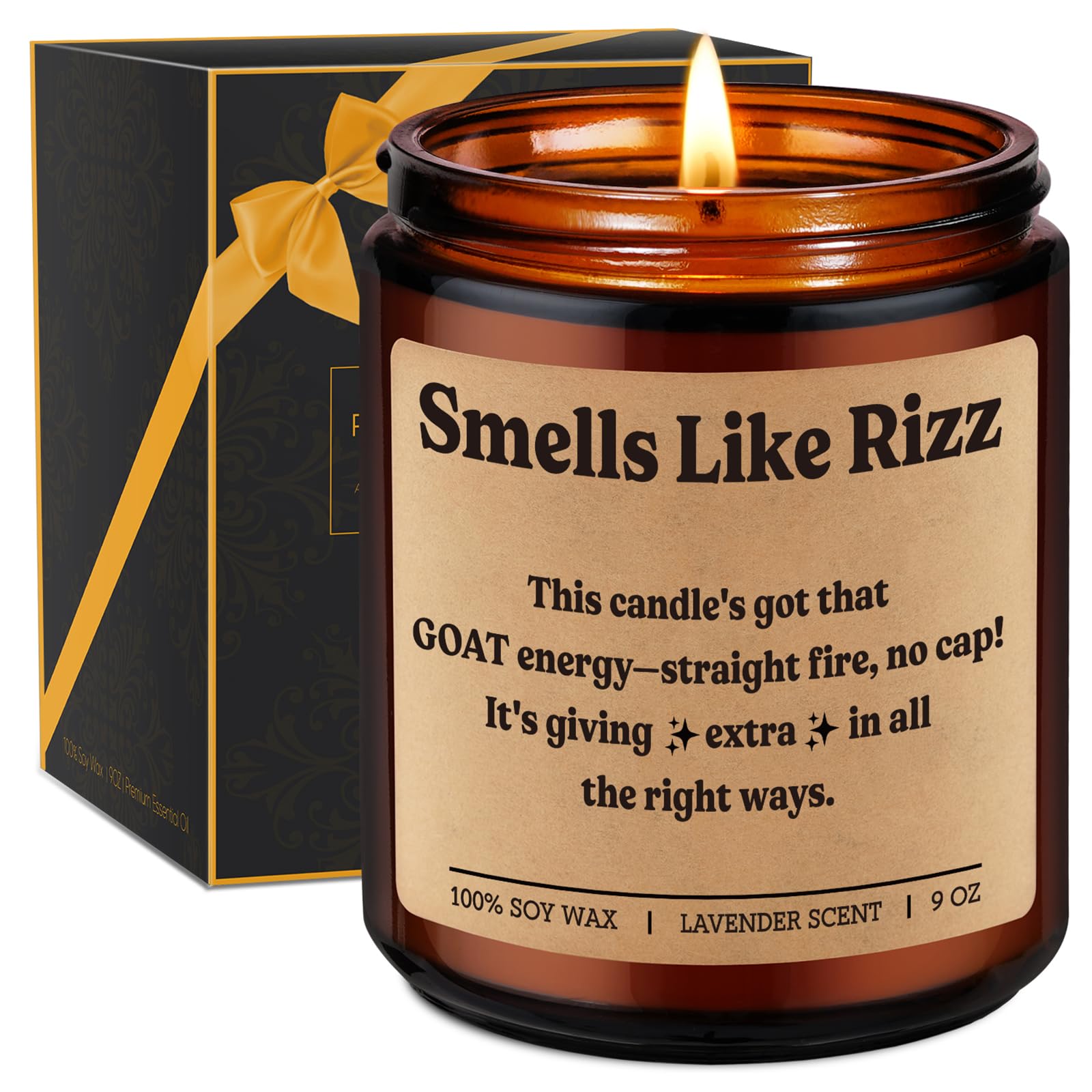 Miracu Rizz Candle 9oz lavender scented teen gift