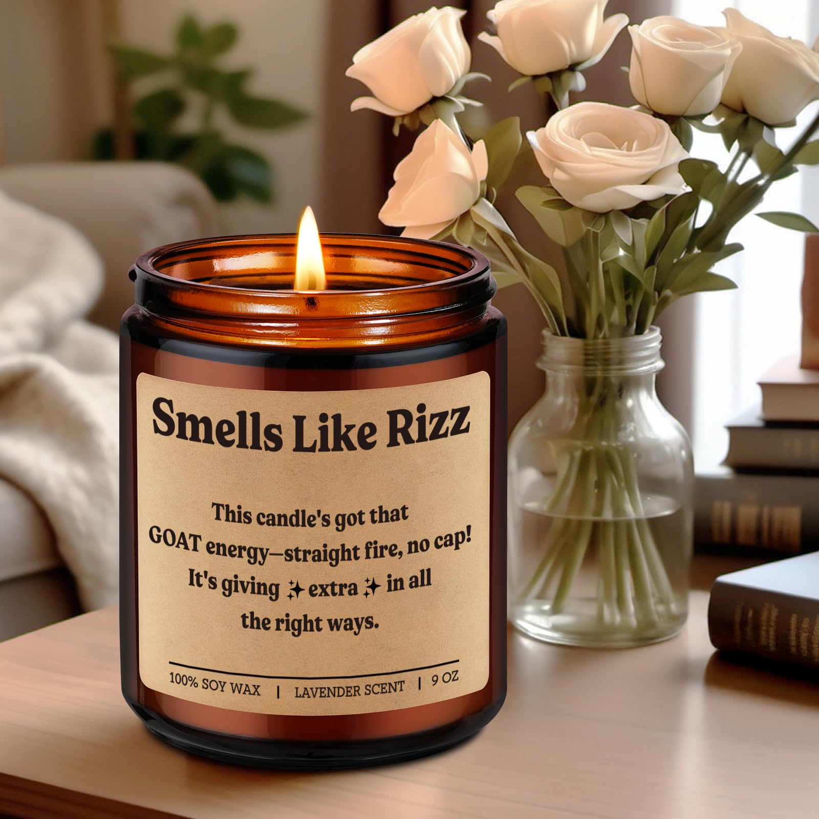 Miracu Rizz Candle packaging and burn time coverage