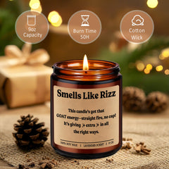 Colored box packaging for Miracu Rizz Candle