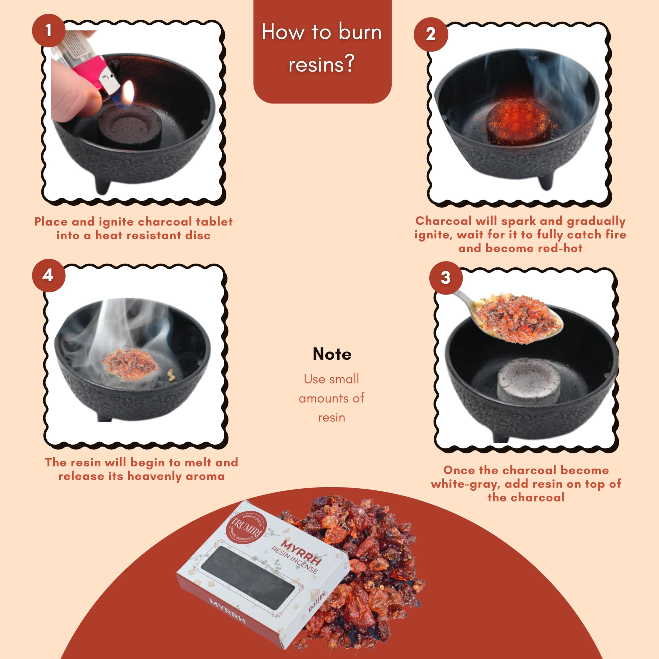 Frankincense and myrrh blend incense scent description
