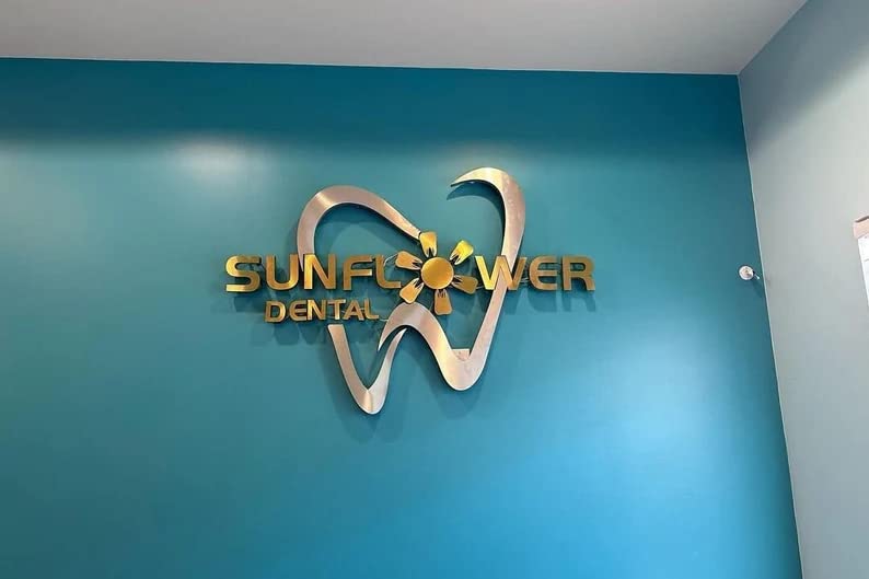 Weather resistant stainless steel letters for decor