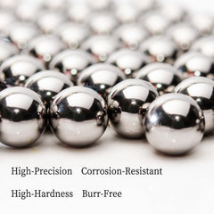 Mirror polished bearing balls with shiny chrome finish