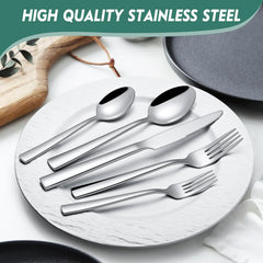 knife fork spoon and salad fork lineup