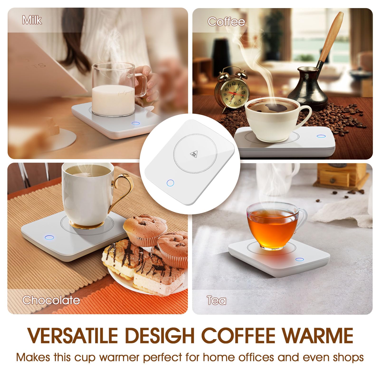 Misby mug warmer white desk accessory