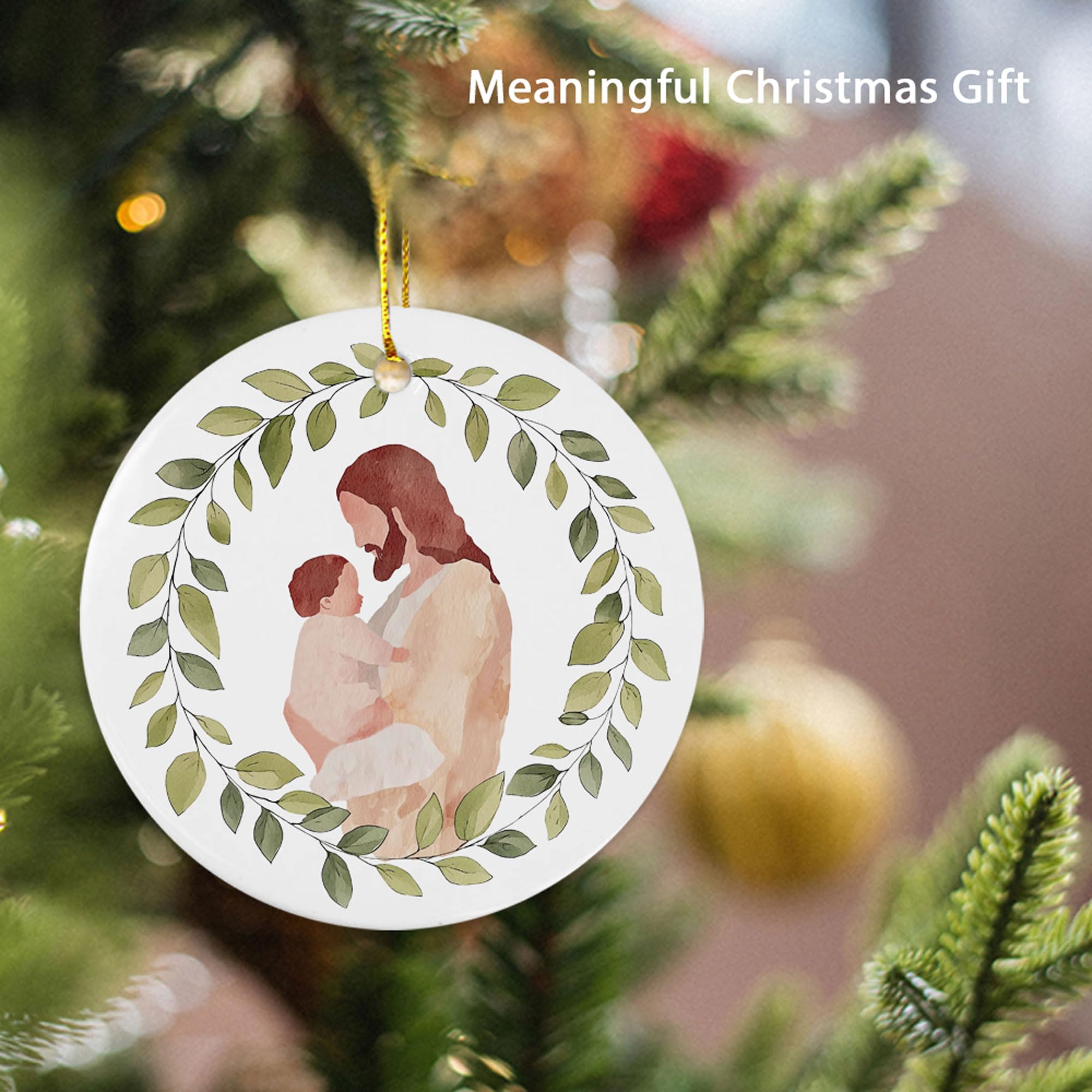 White ribbon string attached for Miscarriage Baby Loss Ornament