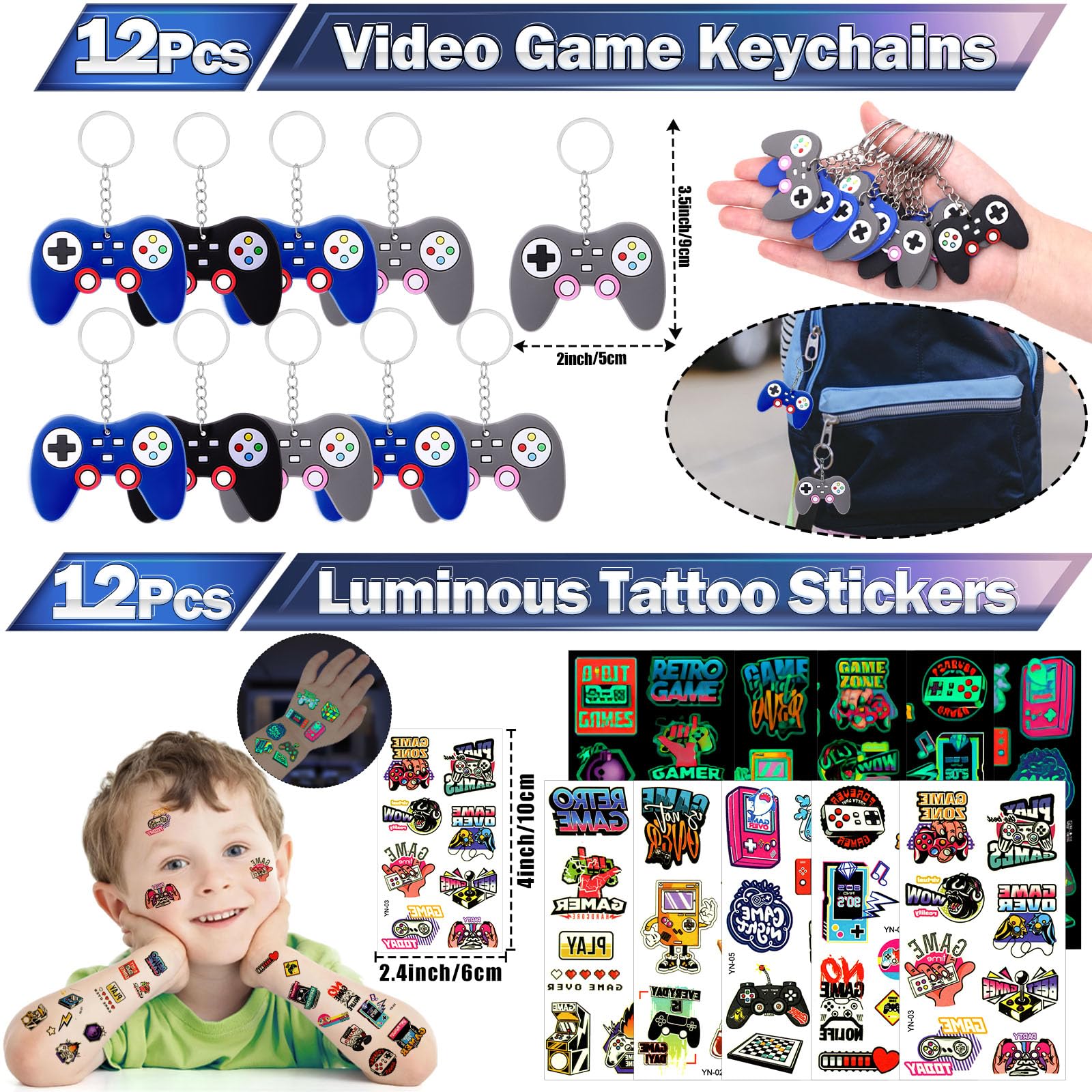 Mishopy silicone bracelets for gaming party favors