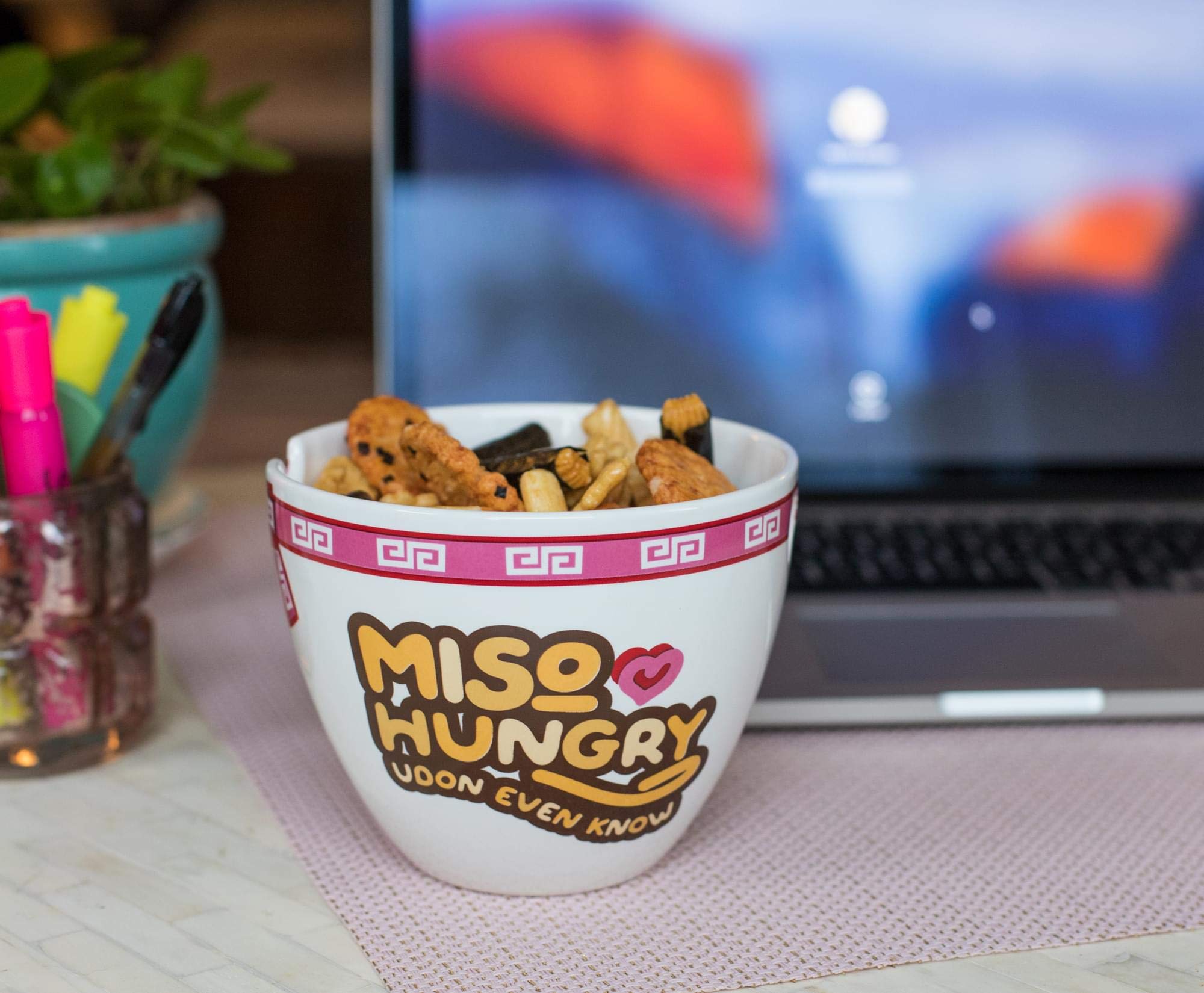 Miso Hungry ramen bowl and wooden chopsticks