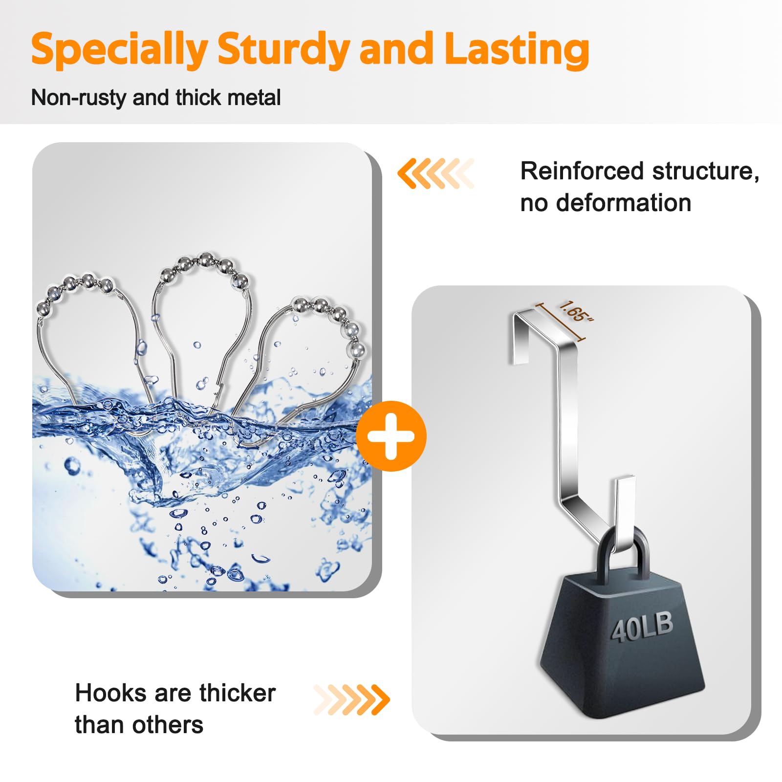 Rust-proof metal eyelets for MISSLO hanging organizer